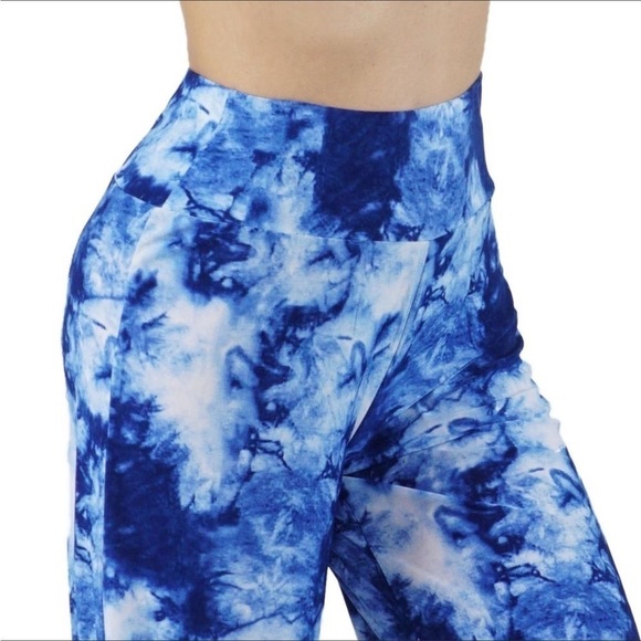 BEAUTIFUL BLUE & WHITE PALAZZO PANTS - Picture 5 of 5